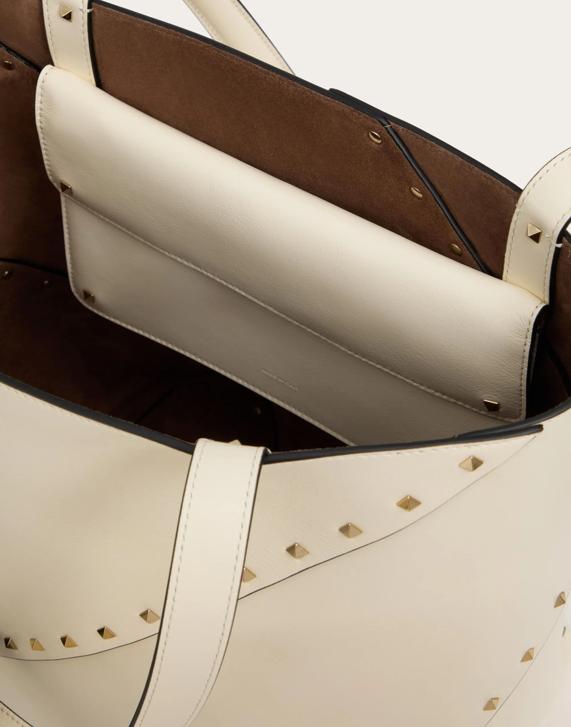 BORSA SHOPPING VALENTINO GARAVANI VALENTINO GARAVANI ROCKSTUD WISPY IN VITELLO