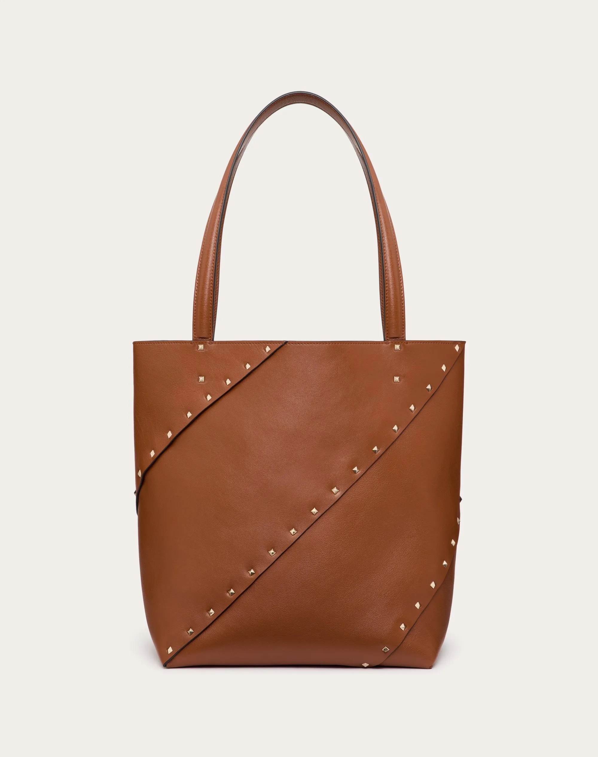 BORSA SHOPPING VALENTINO GARAVANI VALENTINO GARAVANI ROCKSTUD WISPY IN VITELLO