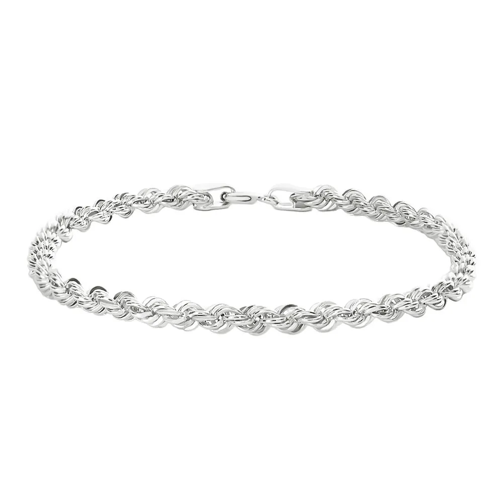 Bracciale Catena Colette Oro Bianco 375/1000 Maglia Corda 18 cm 1401529