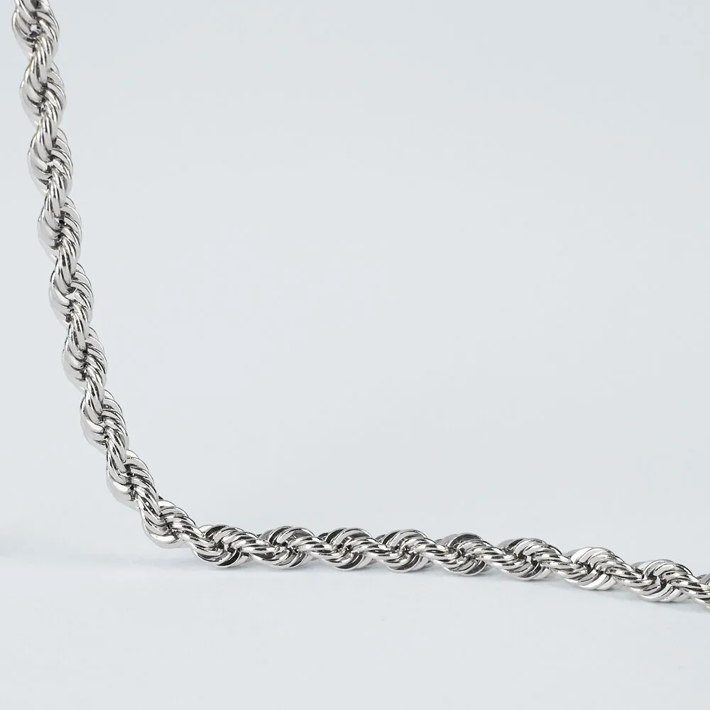 Bracciale Catena Colette Oro Bianco 375/1000 Maglia Corda 18 cm 1401529