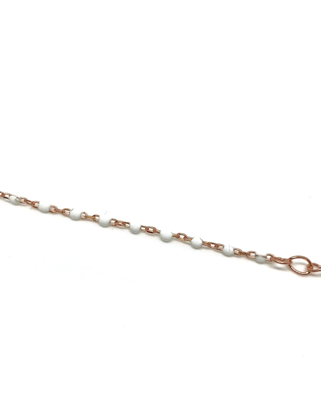 Bracciale Smaltato Bianco e Soggetto di Zirconi