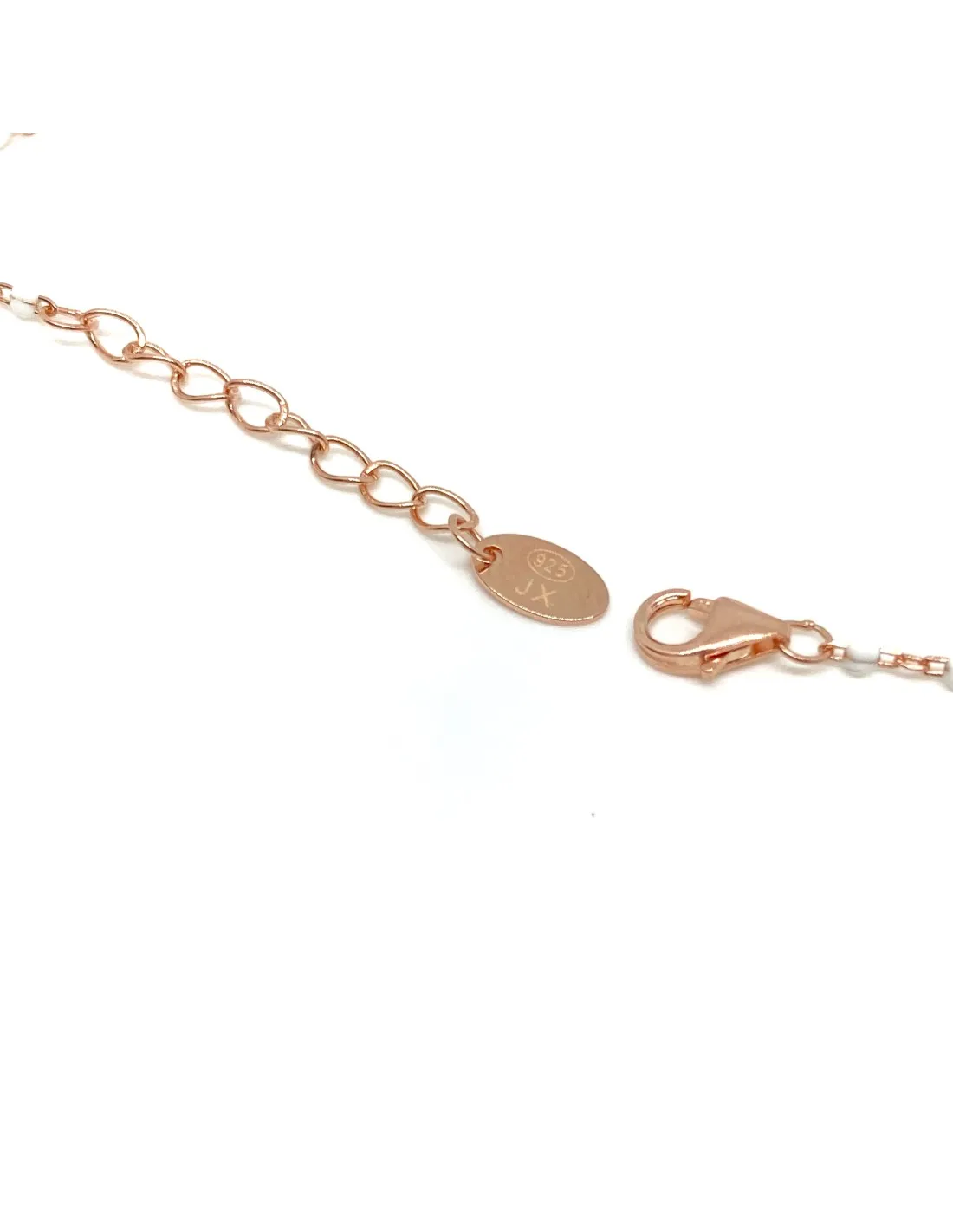 Bracciale Smaltato Bianco e Soggetto di Zirconi