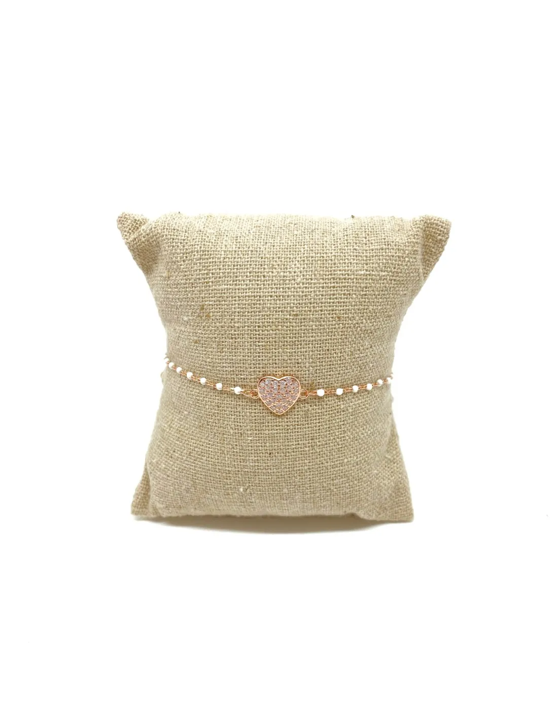 Bracciale Smaltato Bianco e Soggetto di Zirconi