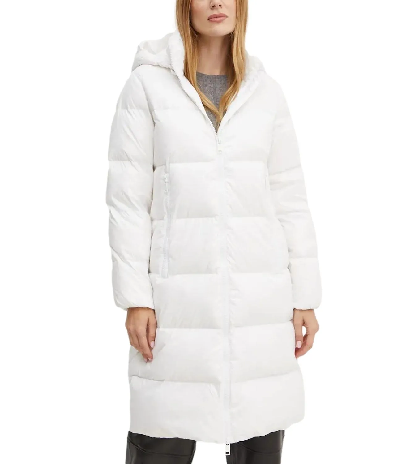 Brand ARMANI EXCHANGE Giubbino lungo in piuma bianco donna