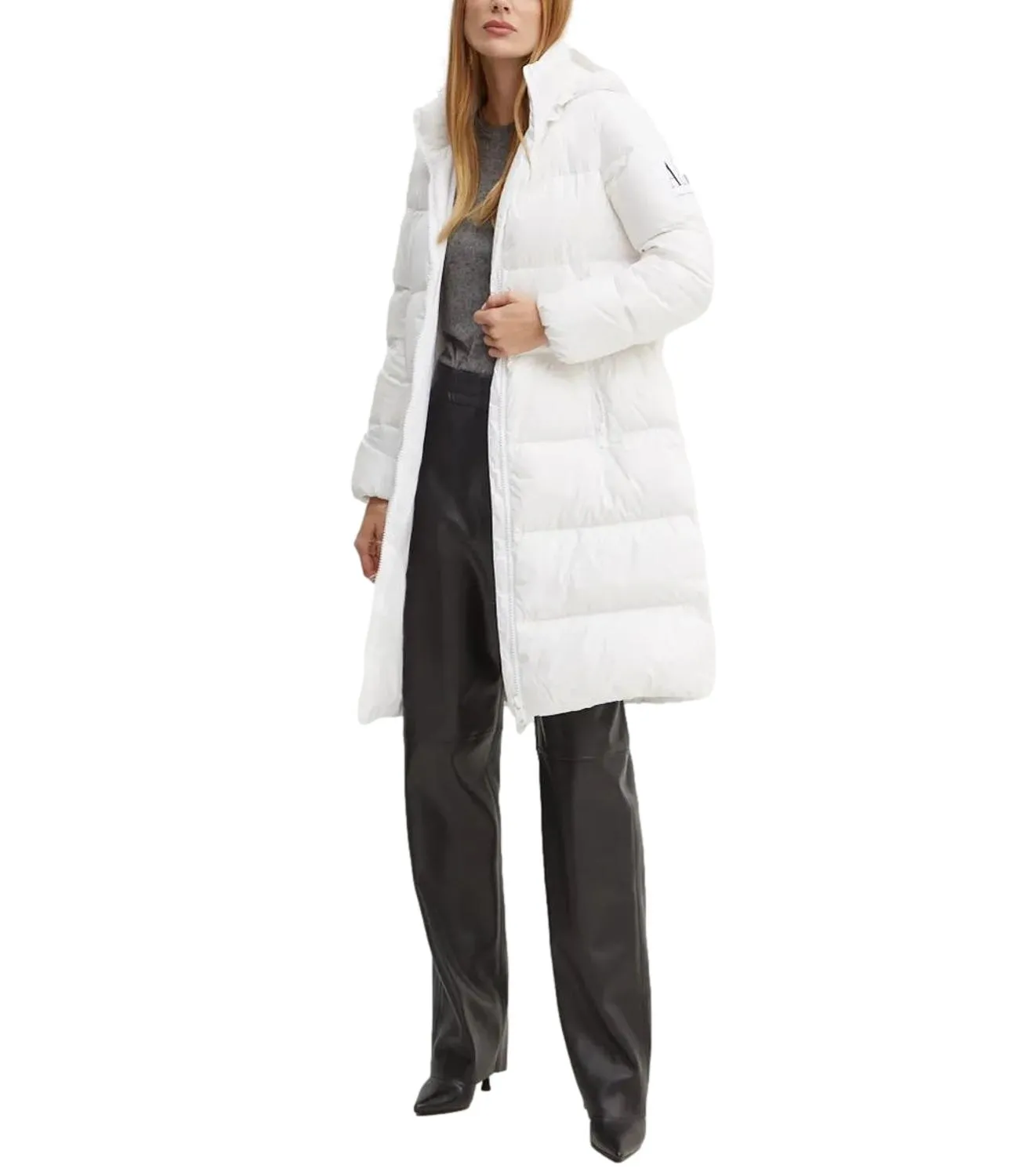 Brand ARMANI EXCHANGE Giubbino lungo in piuma bianco donna
