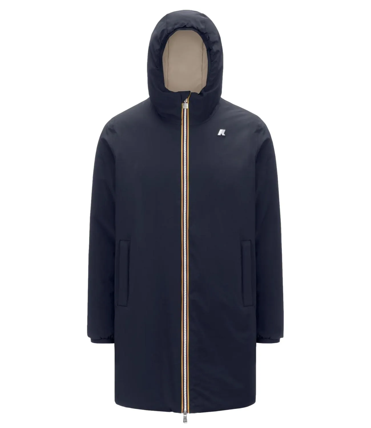 Brand K-WAY K-Way Giubbino Blue/Beige Uomo