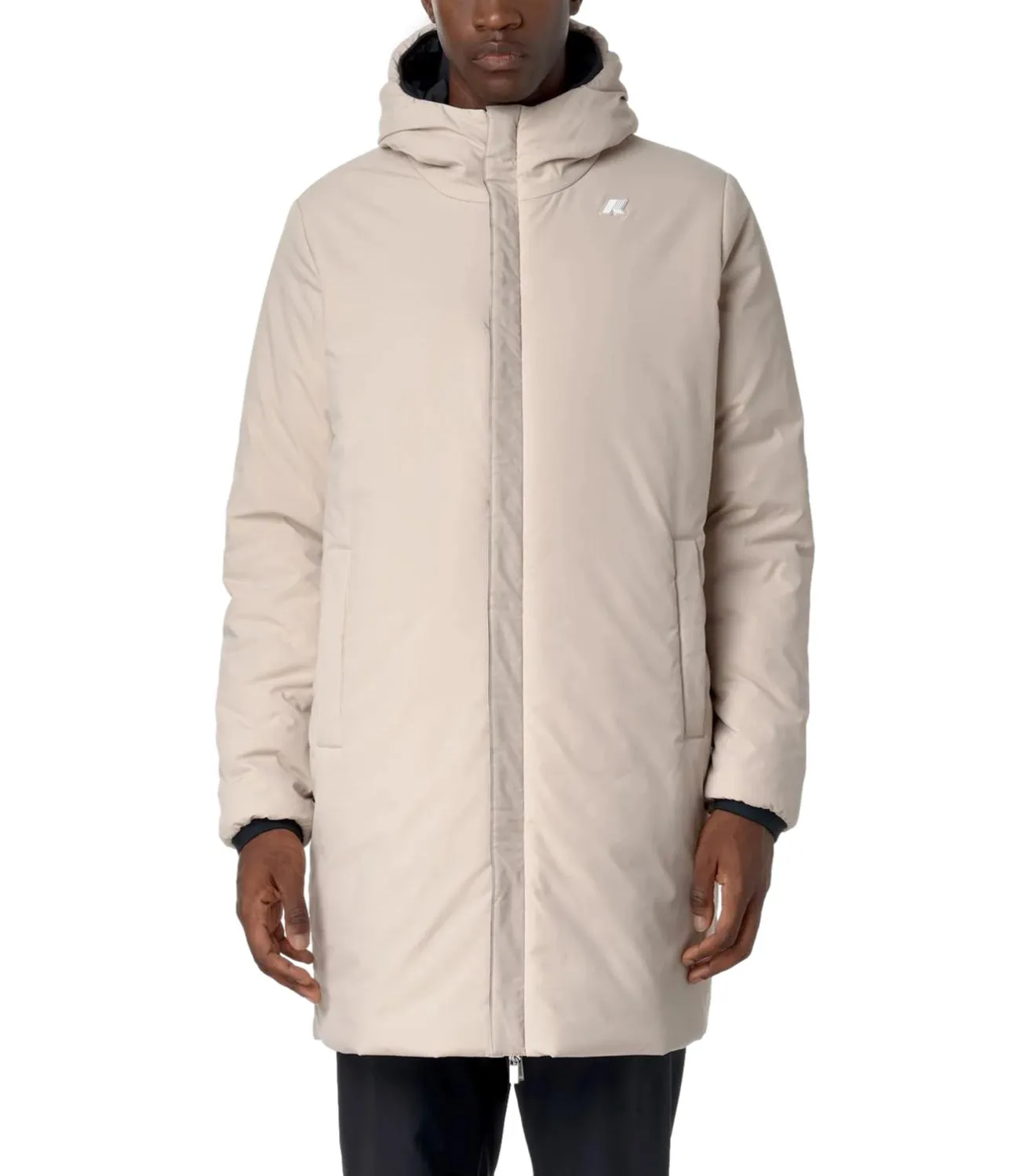Brand K-WAY K-Way Giubbino Blue/Beige Uomo