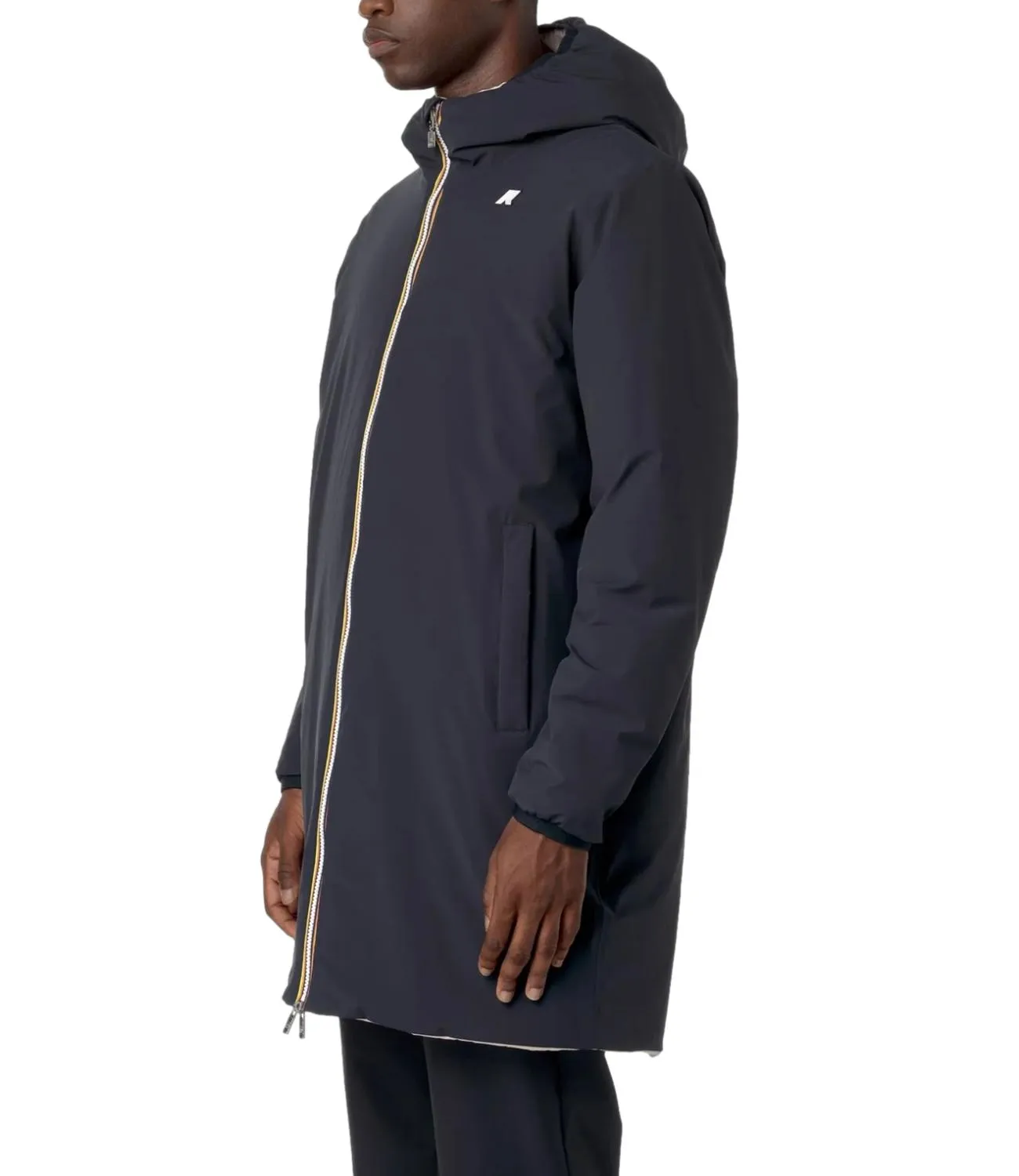 Brand K-WAY K-Way Giubbino Blue/Beige Uomo