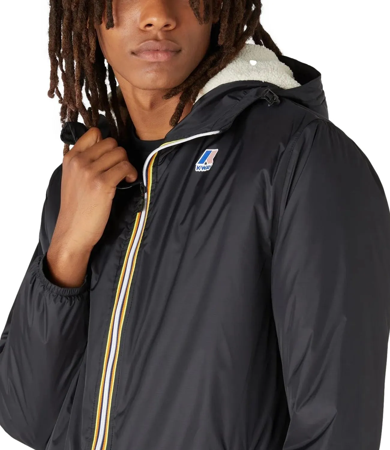 Brand K-WAY K-Way Giubbino Nero Unisex