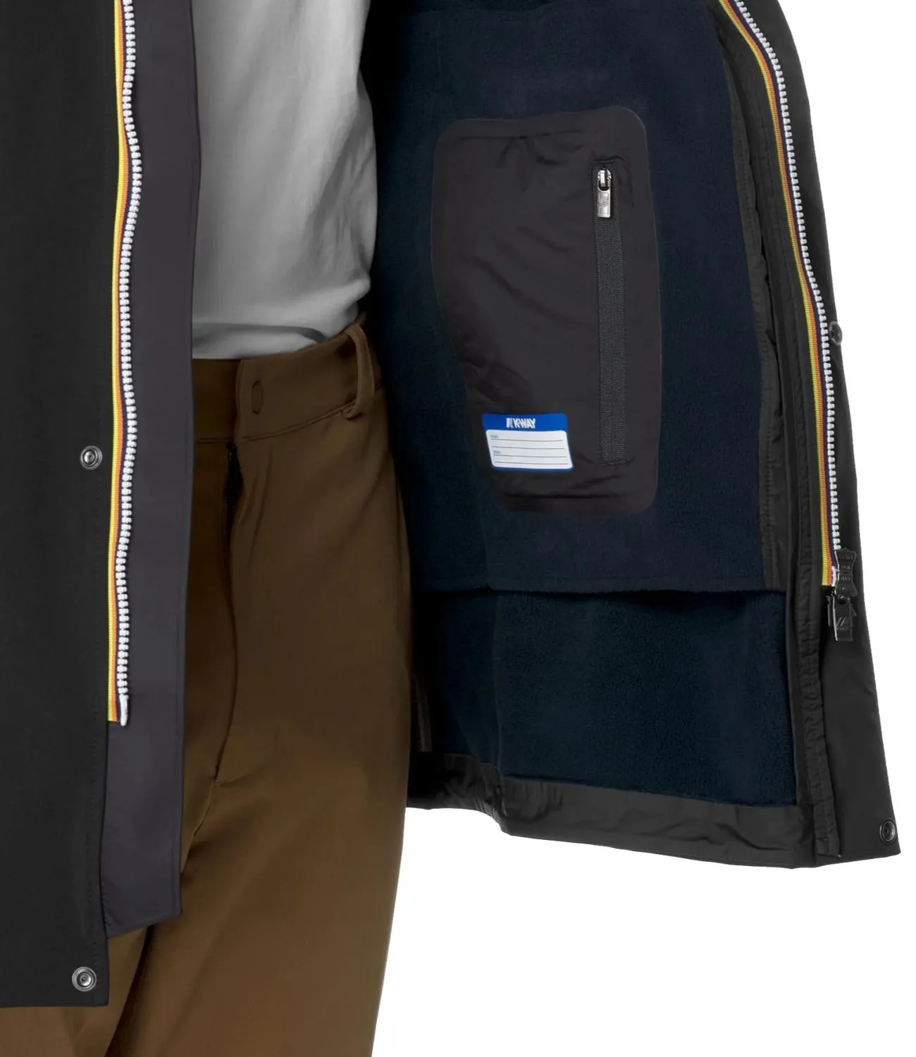 Brand K-WAY K-Way Giubbino Nero Uomo