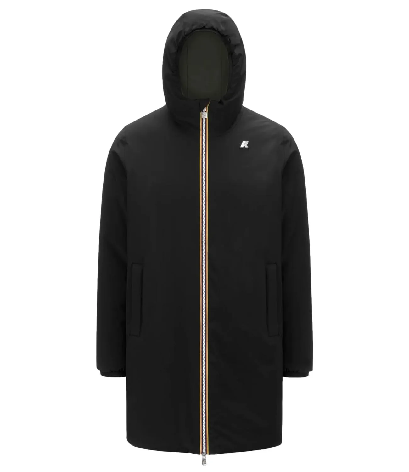 Brand K-WAY K-Way Giubbino Nero/Verde Uomo
