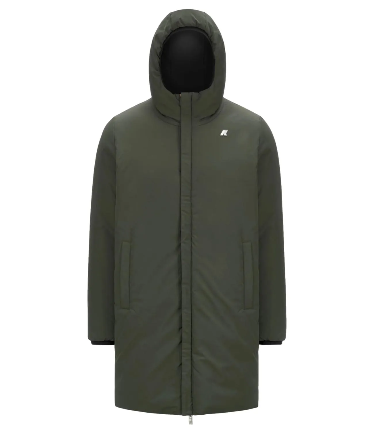 Brand K-WAY K-Way Giubbino Nero/Verde Uomo