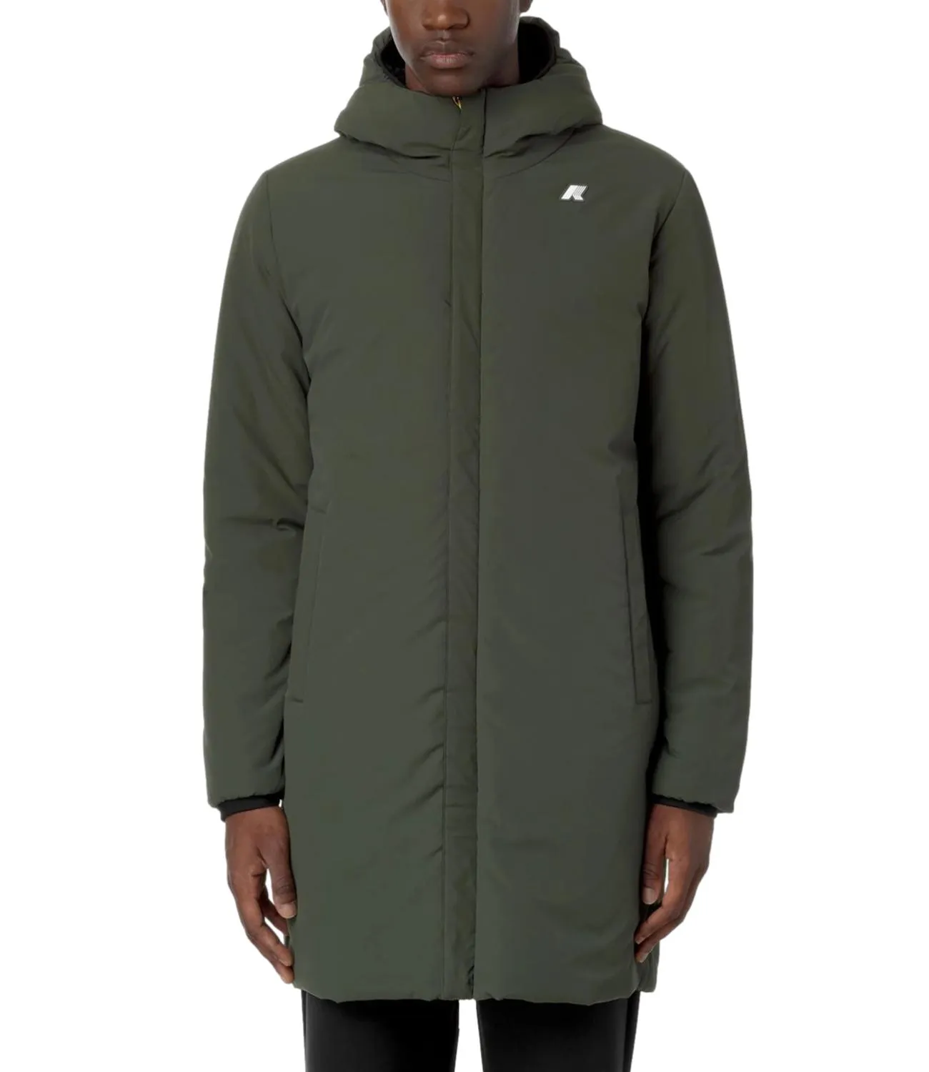 Brand K-WAY K-Way Giubbino Nero/Verde Uomo