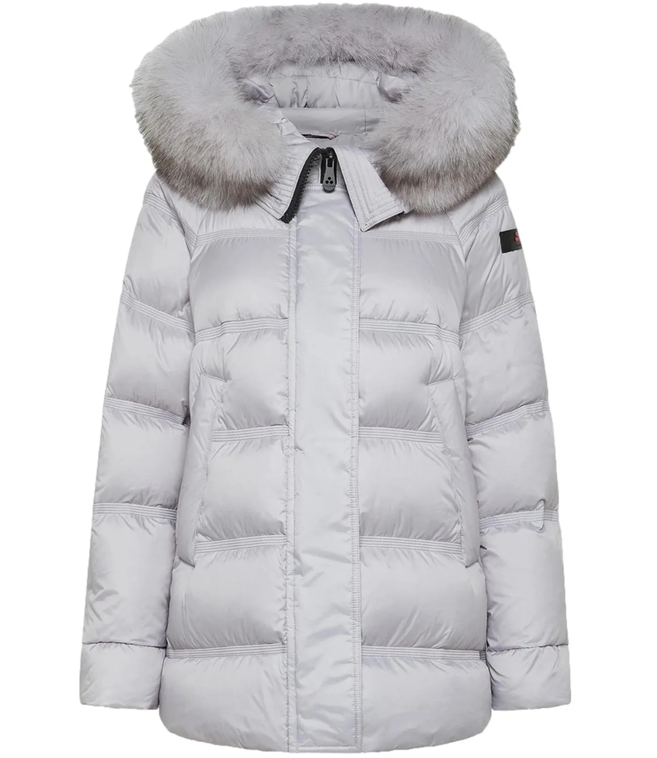Brand PEUTEREY Peuterey Giubbino Takan Mqs 03 Fur Grigio Gelo Donna