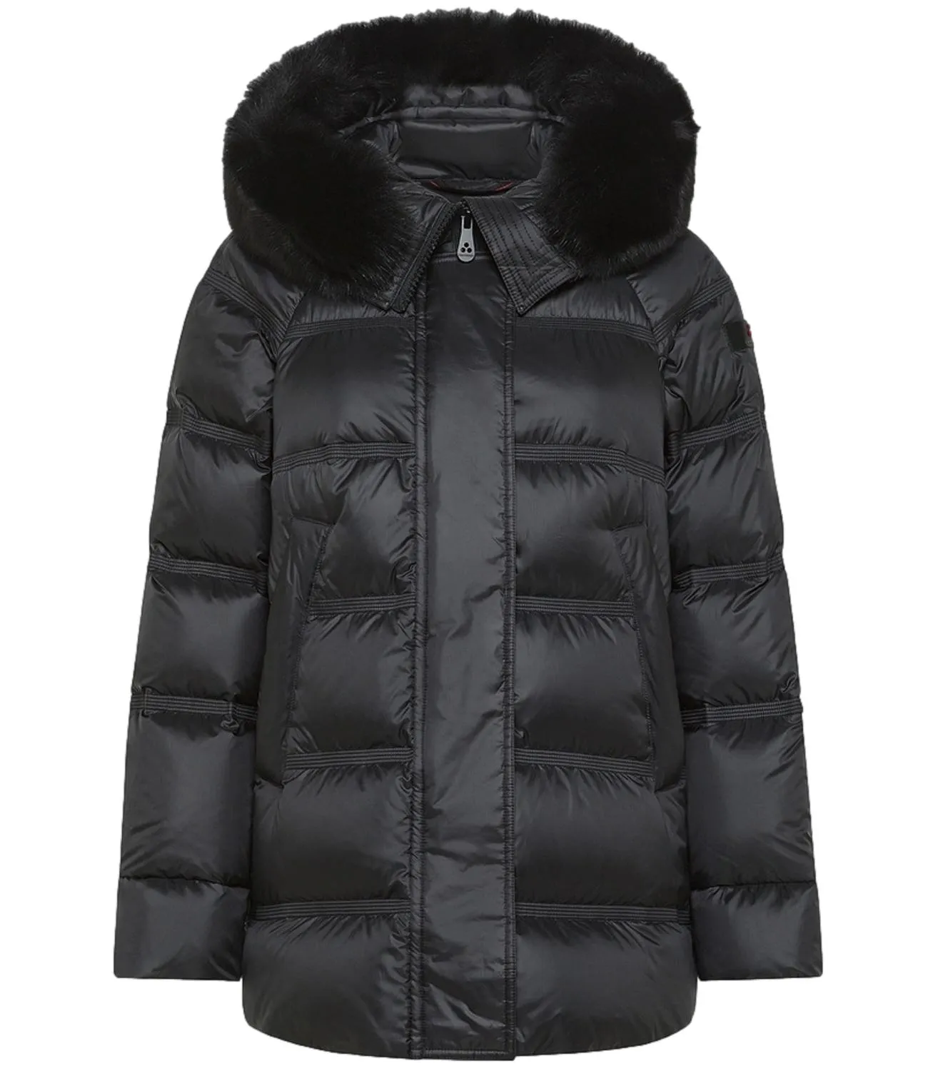 Brand PEUTEREY Peuterey Giubbino Takan Mqs 03 Fur Grigio Nero Donna