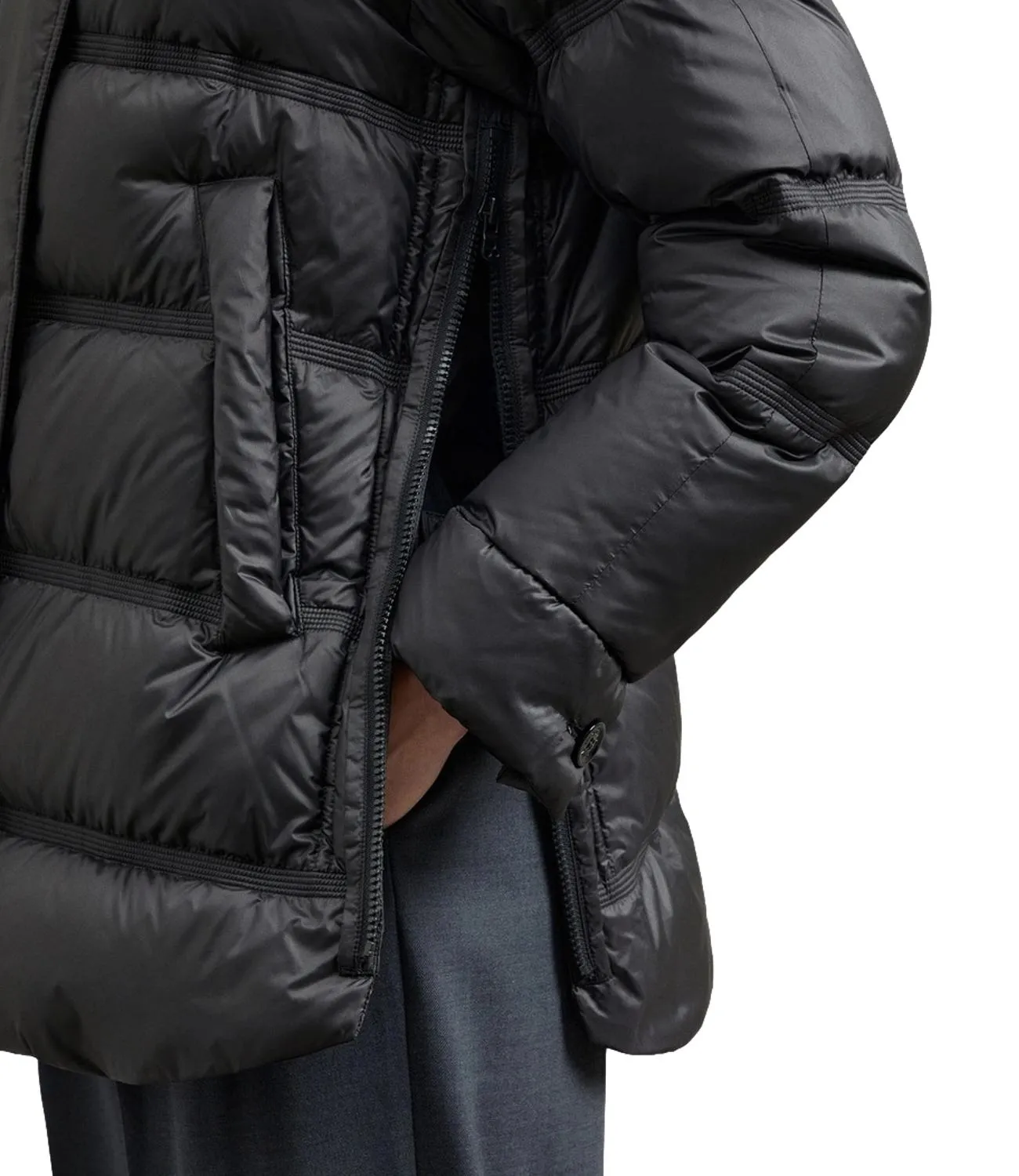 Brand PEUTEREY Peuterey Giubbino Takan Mqs 03 Fur Grigio Nero Donna