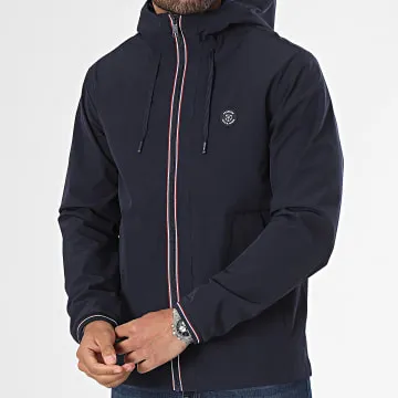 Brook Giacca con zip e cappuccio blu navy