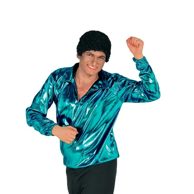 Camicia blu da discoteca