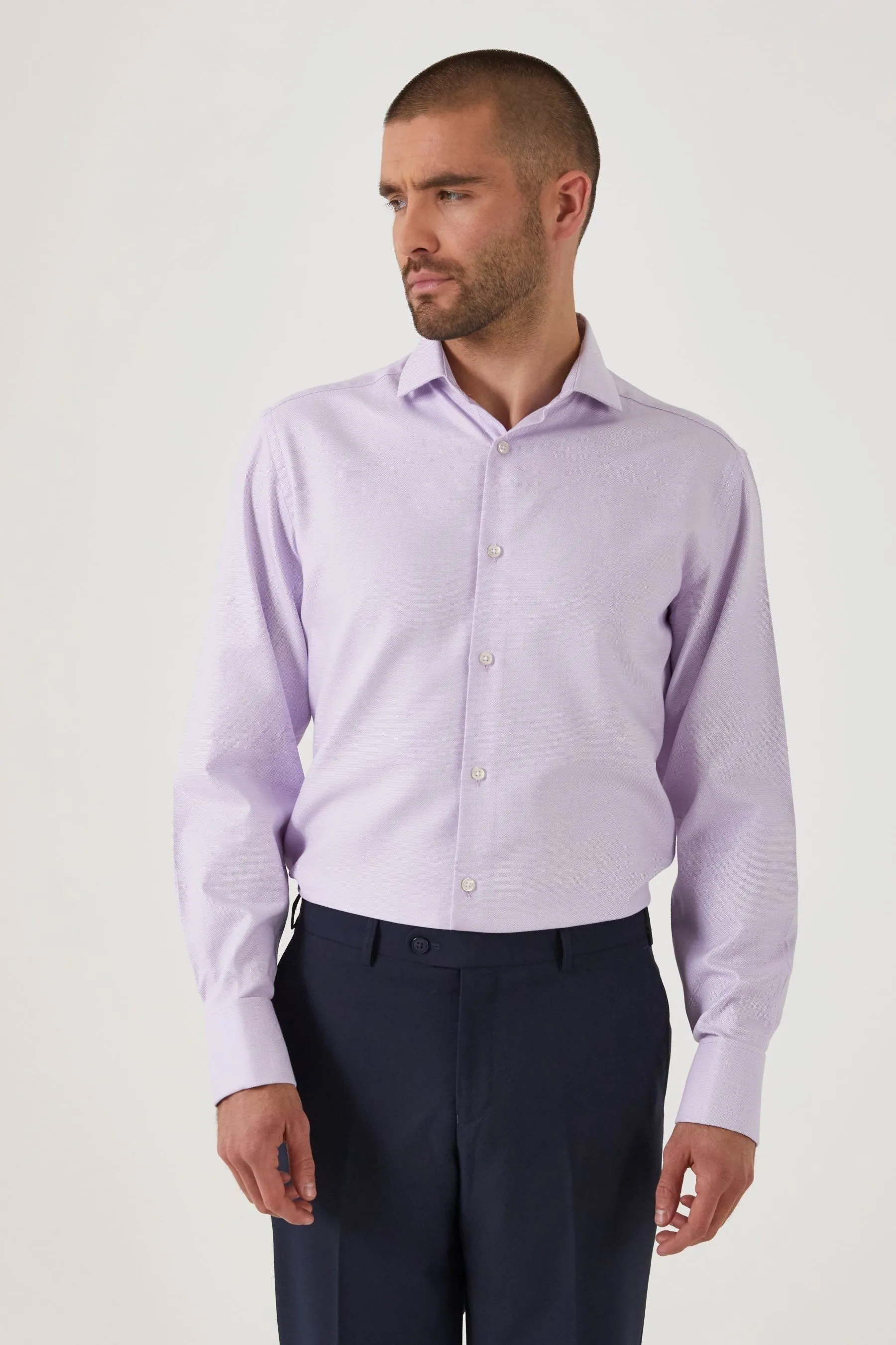 Camicia Dobby Skopes 100% Cotone con doppio polsino    