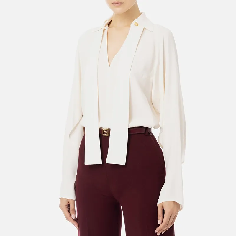 Camicia Elisabetta Franchi in georgette Donna