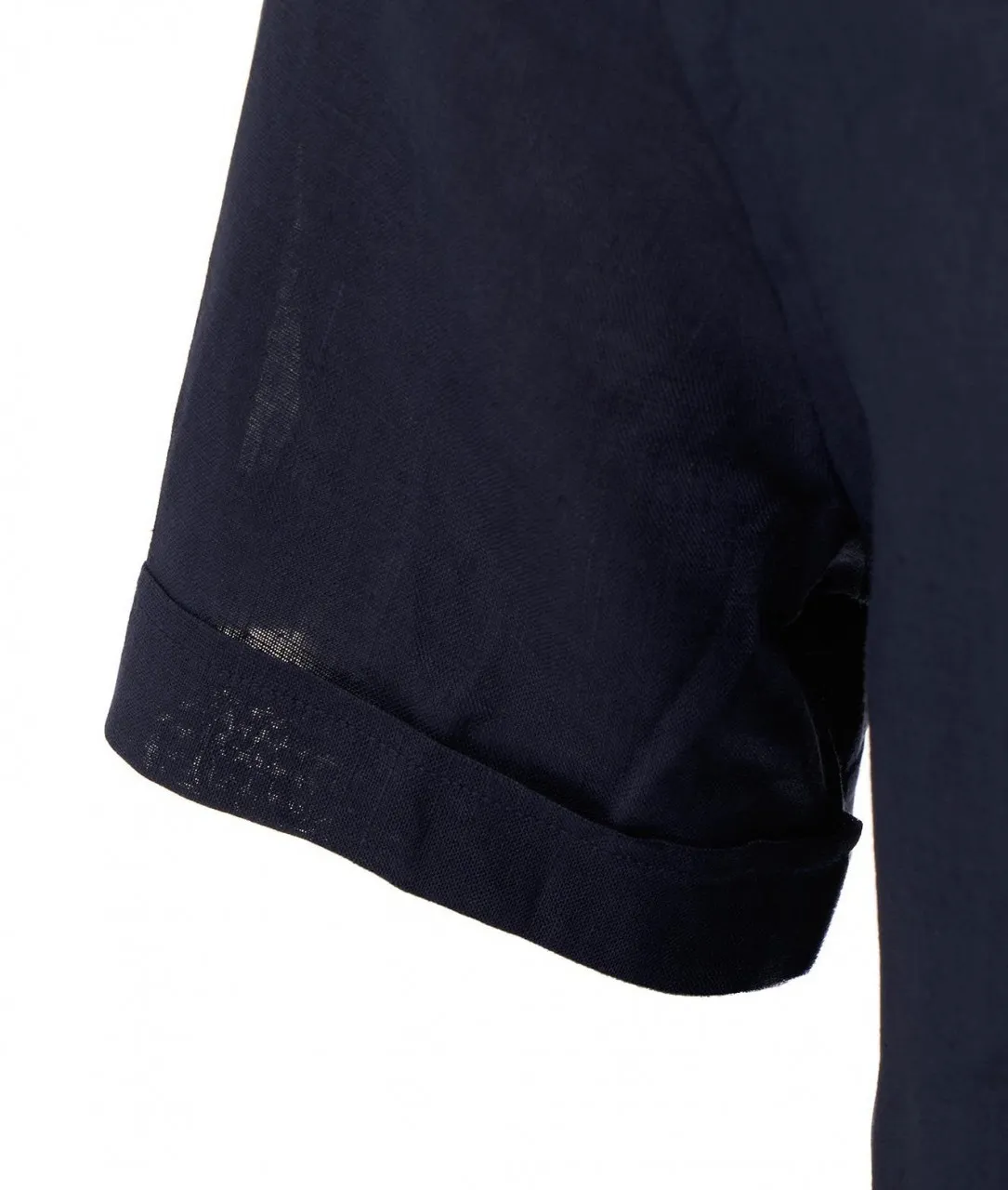 Camicia in lino blu scuro blu scuro