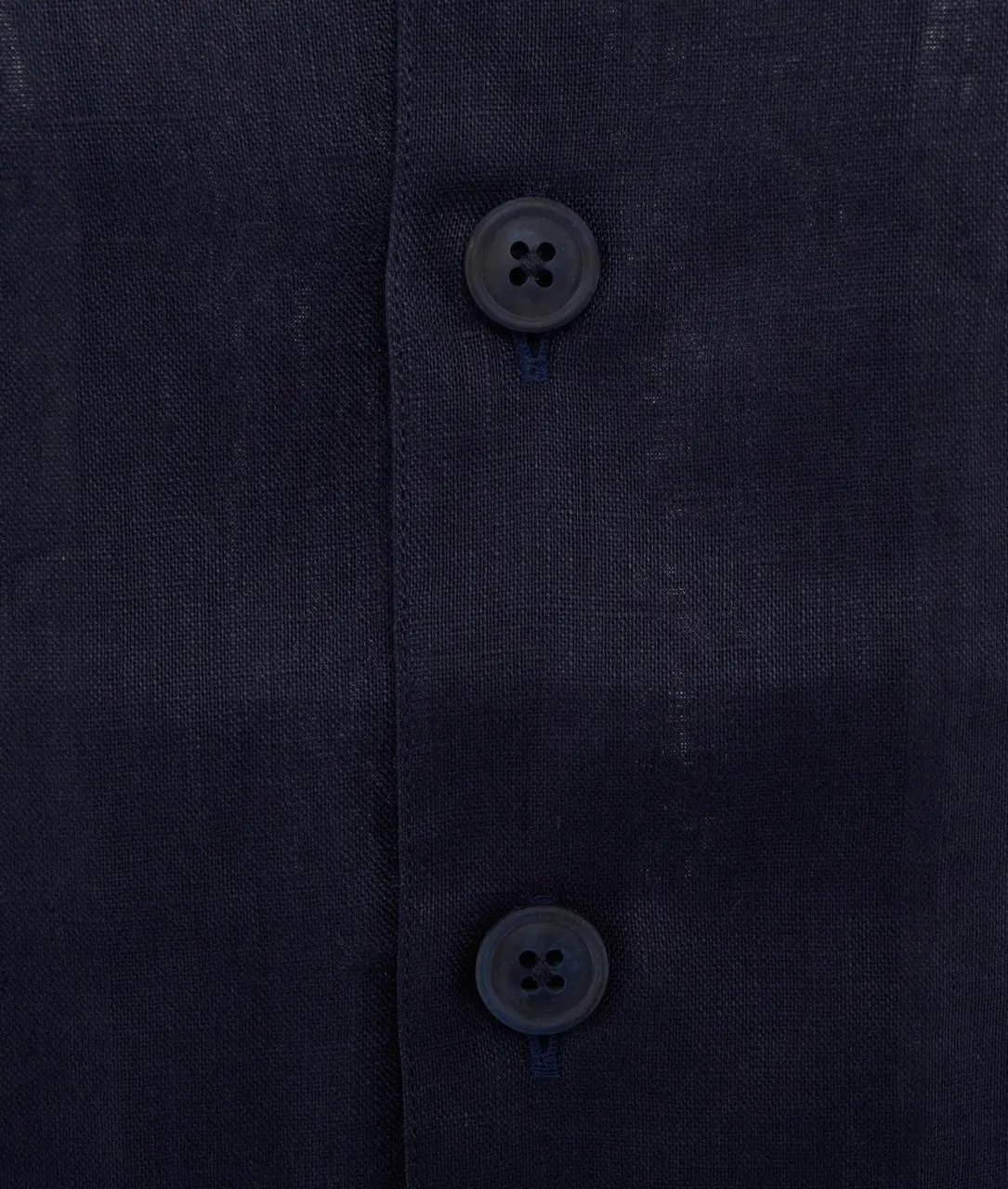 Camicia in lino blu scuro blu scuro
