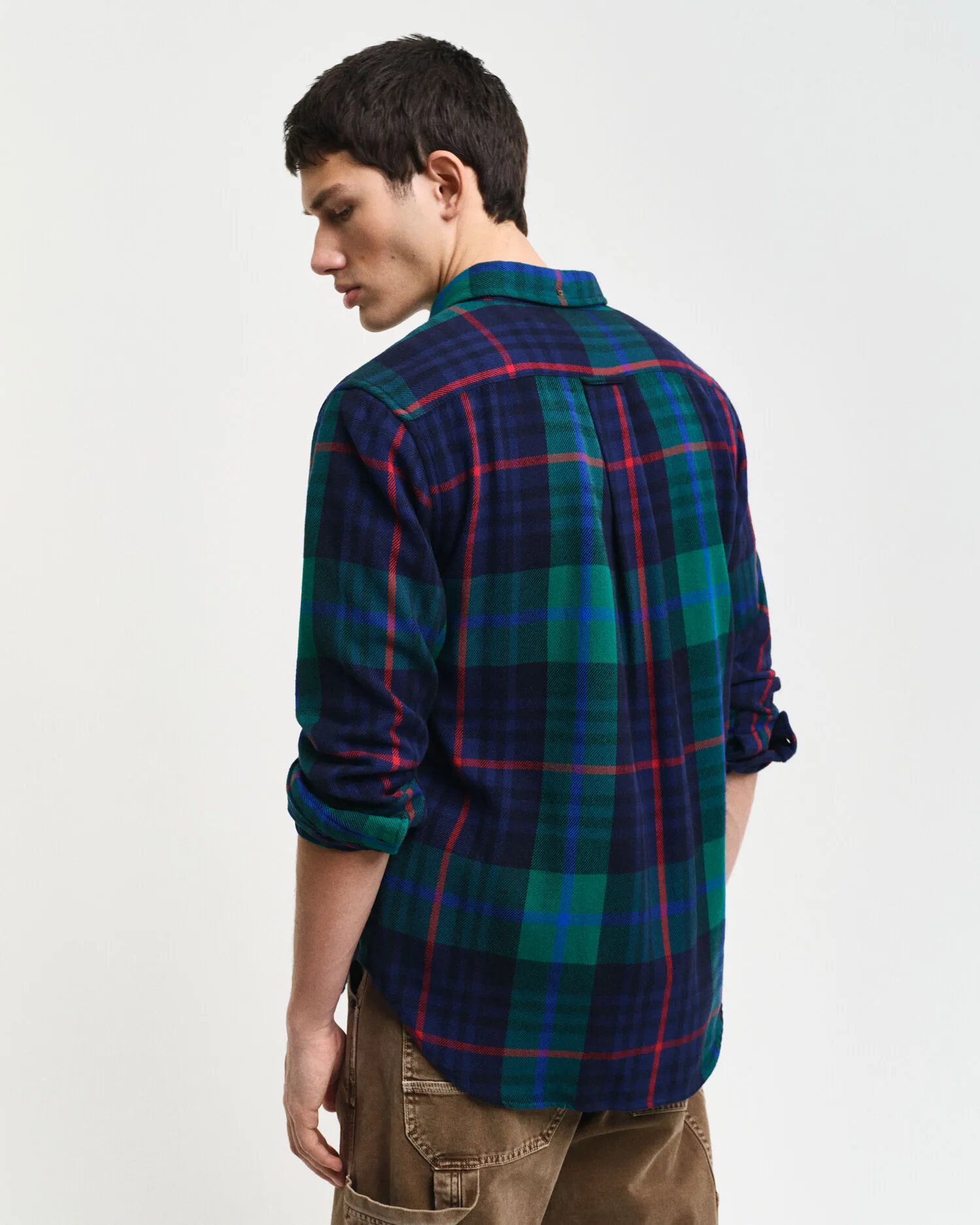 Camicia in twill a quadri regular fit    