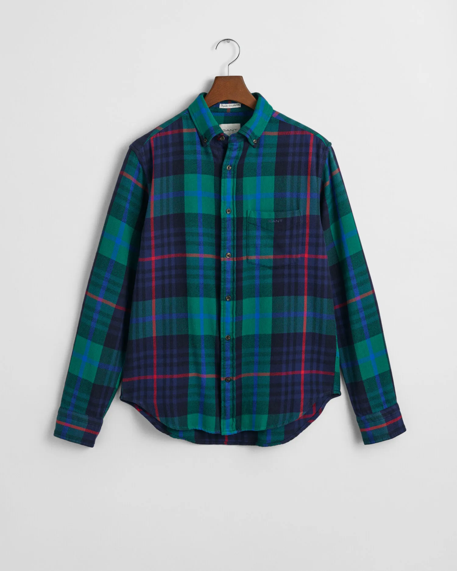 Camicia in twill a quadri regular fit    