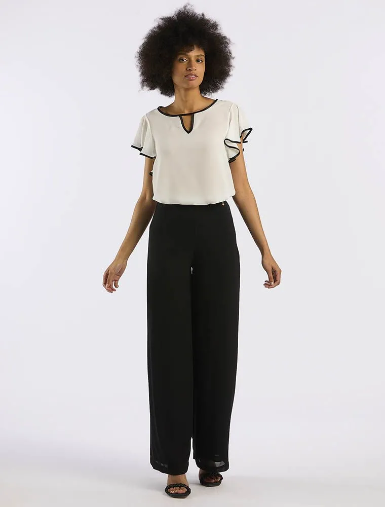 Camicia Manica Corta Artigli - Panna Nero