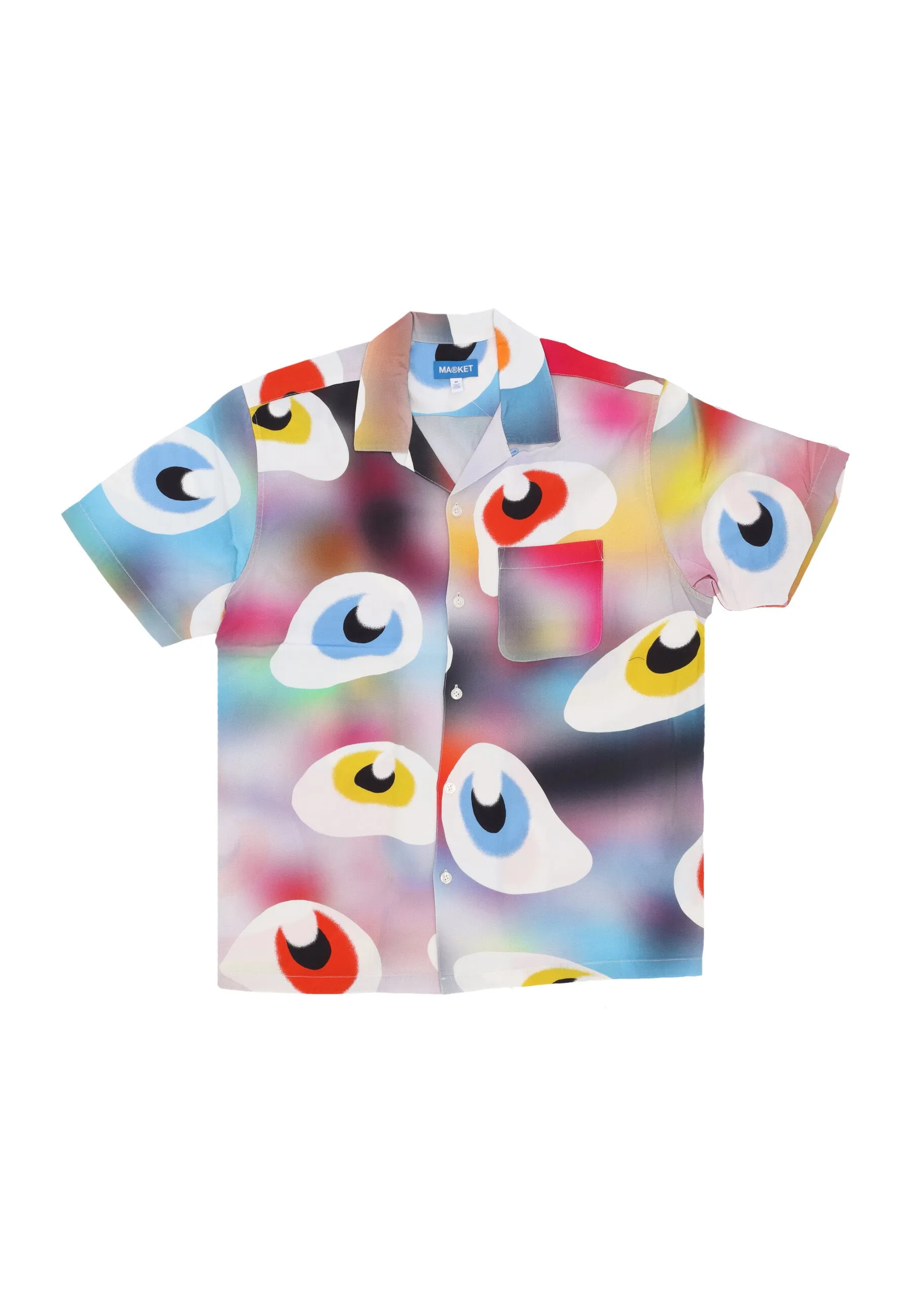 Camicia Manica Corta Uomo Near Sighted Button Up Shirt Multi
