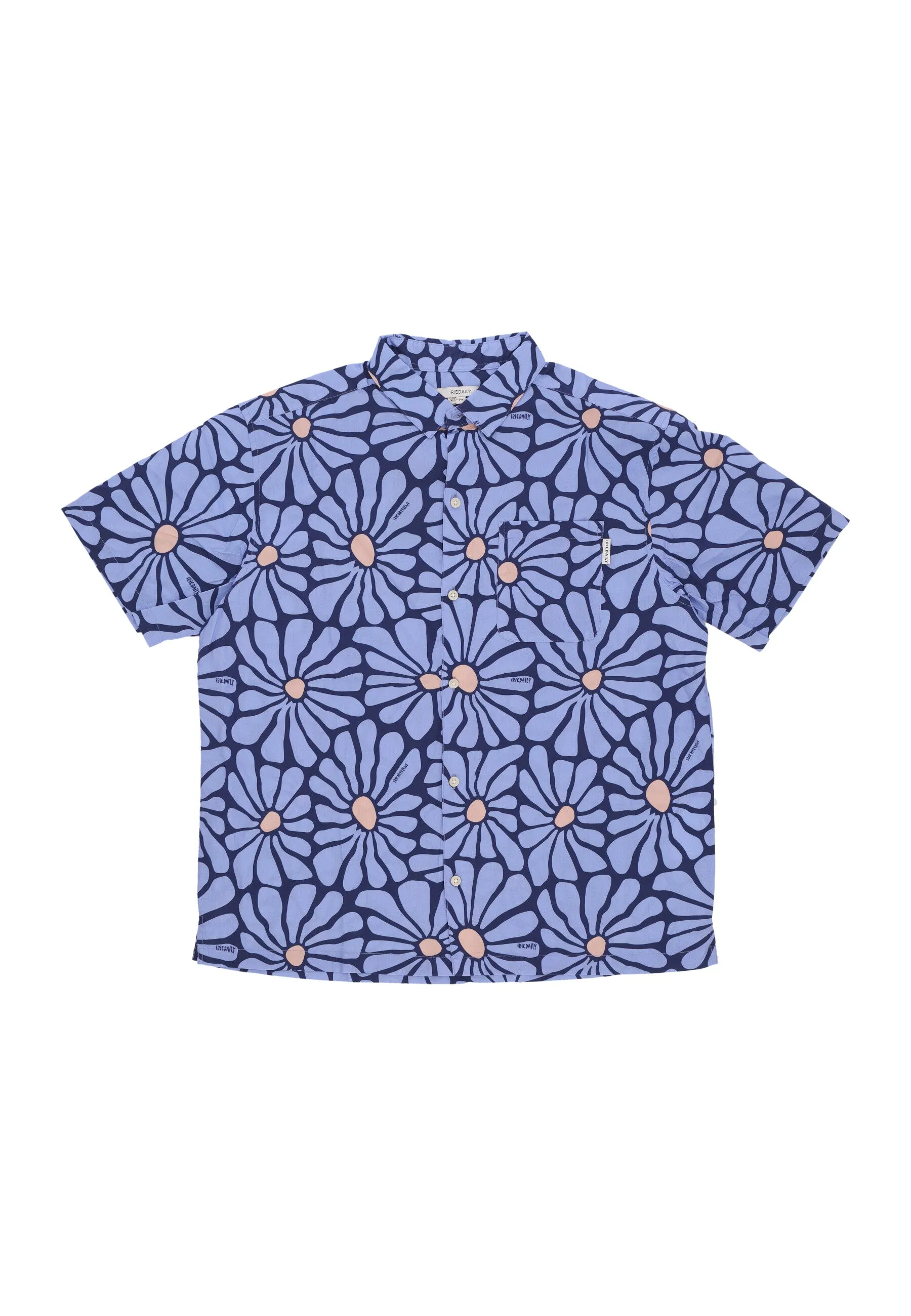 Camicia Manica Corta Uomo Resorio Shirt Dove Blue
