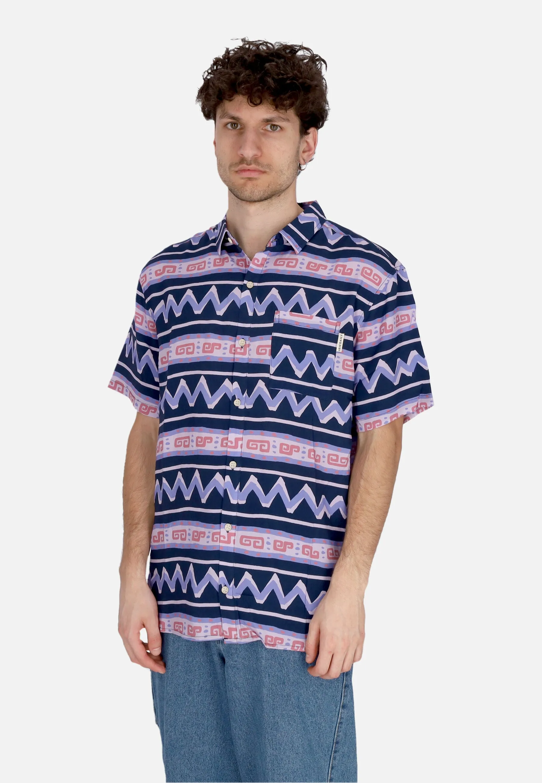 Camicia Manica Corta Uomo Resort Ssl Shirt Dove Blue