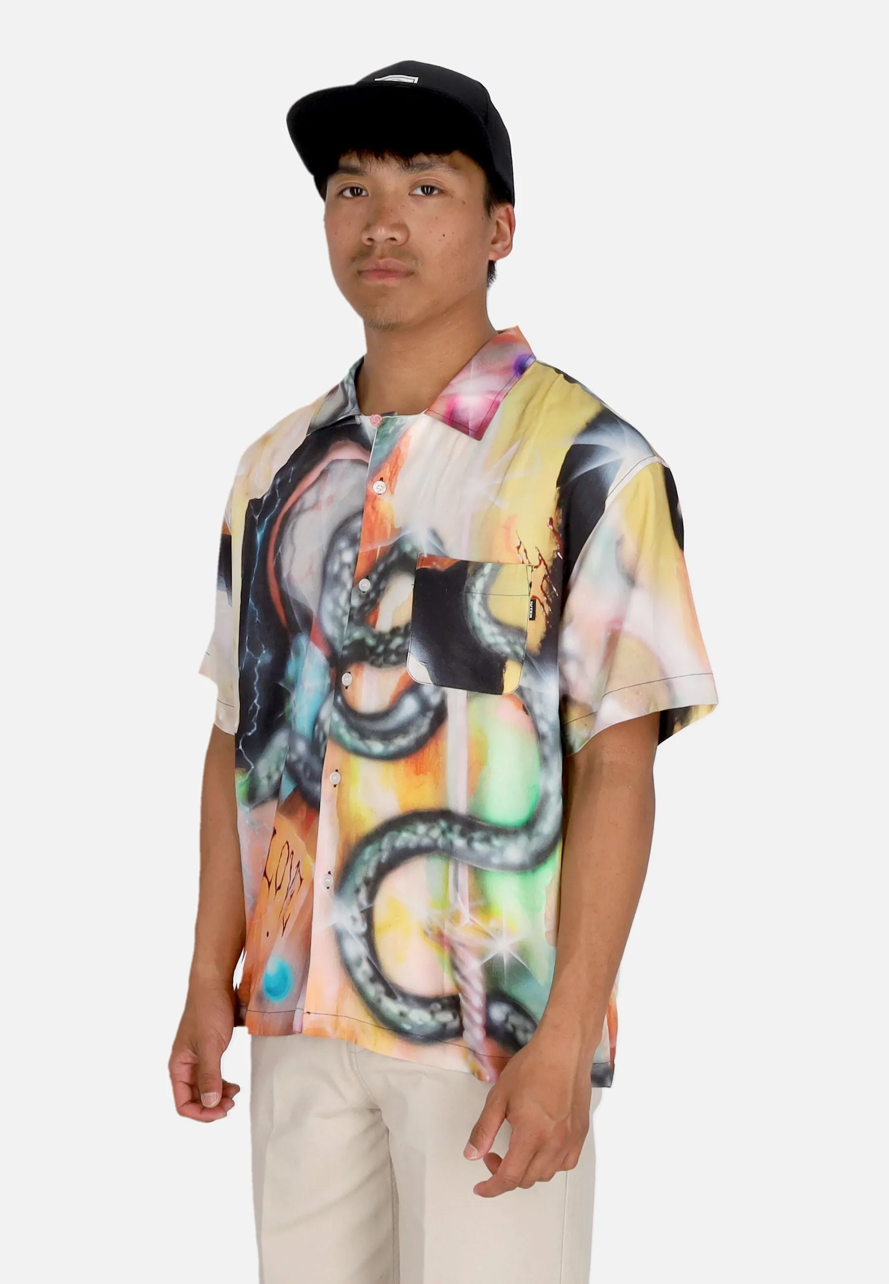 Camicia Manica Corta Uomo Slime S/s Shirt Multicolor