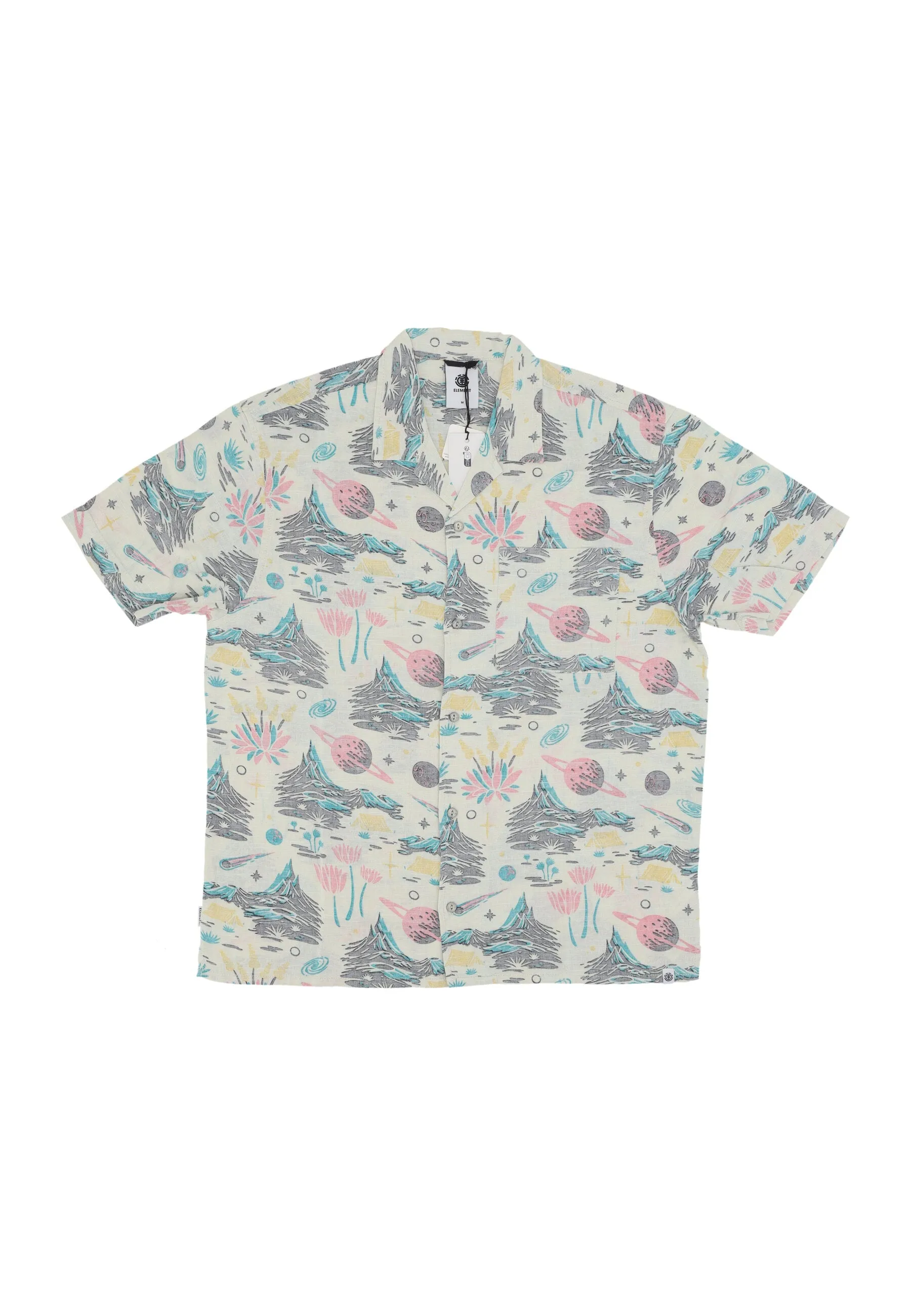 Camicia Manica Corta Uomo Thalweg Shirt Saturn Camp Beige