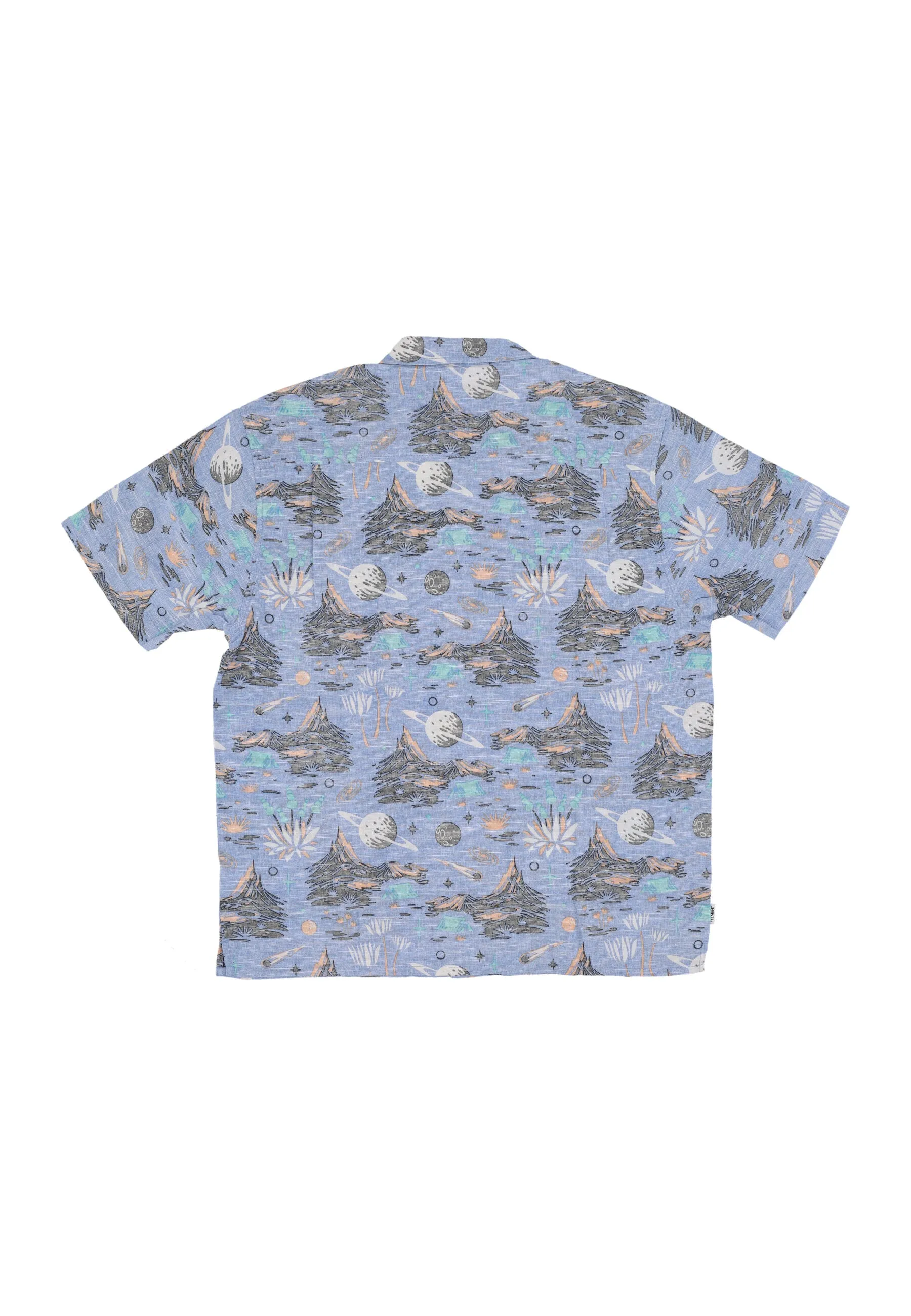 Camicia Manica Corta Uomo Thalweg Shirt Saturn Camp Blue