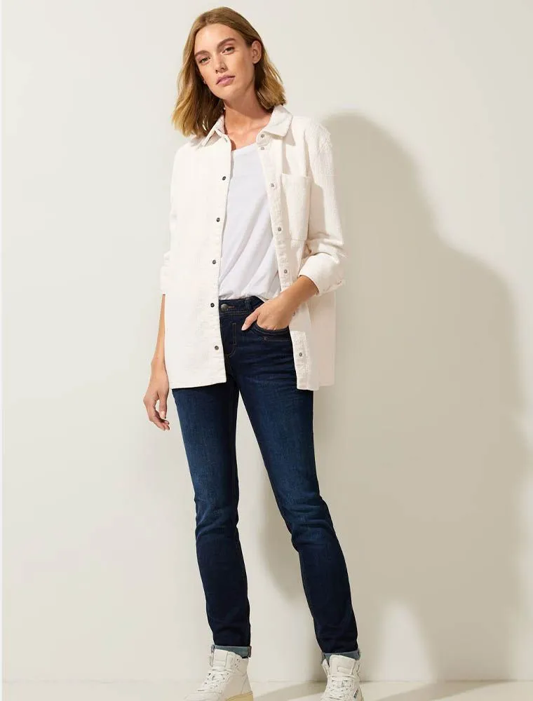 Camicia Manica Lunga Casual Street One - Panna
