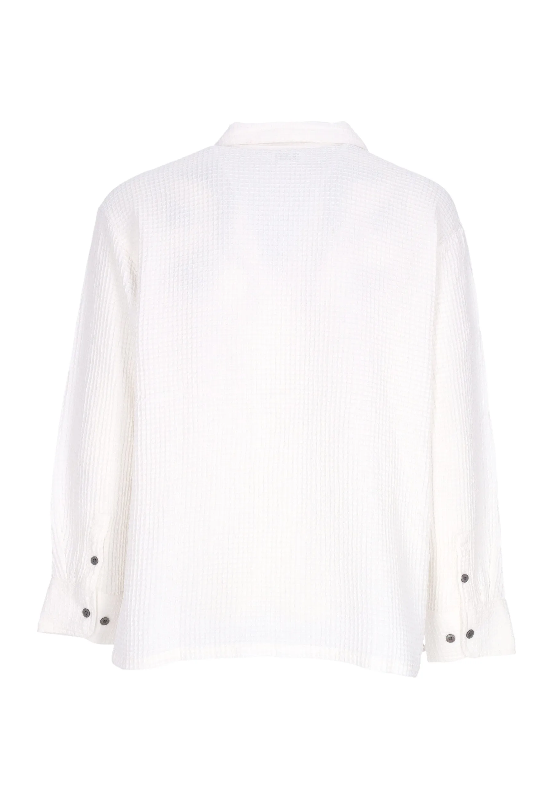 Camicia Manica Lunga Donna W Camille Waffle L/s Shirt Muted White