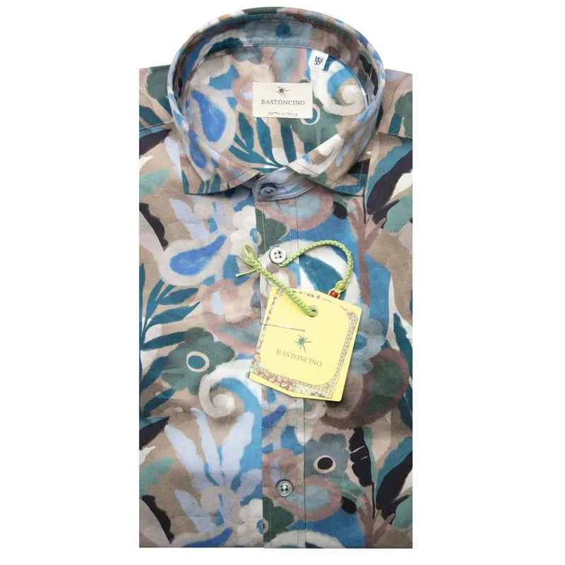 Camicia stampata Simo M/L in cotone 