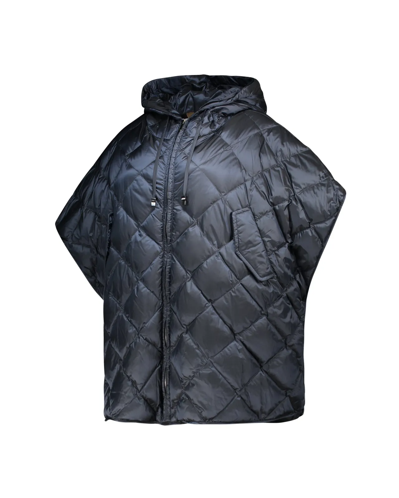 Cappa poncho Treman imbottita blu notte