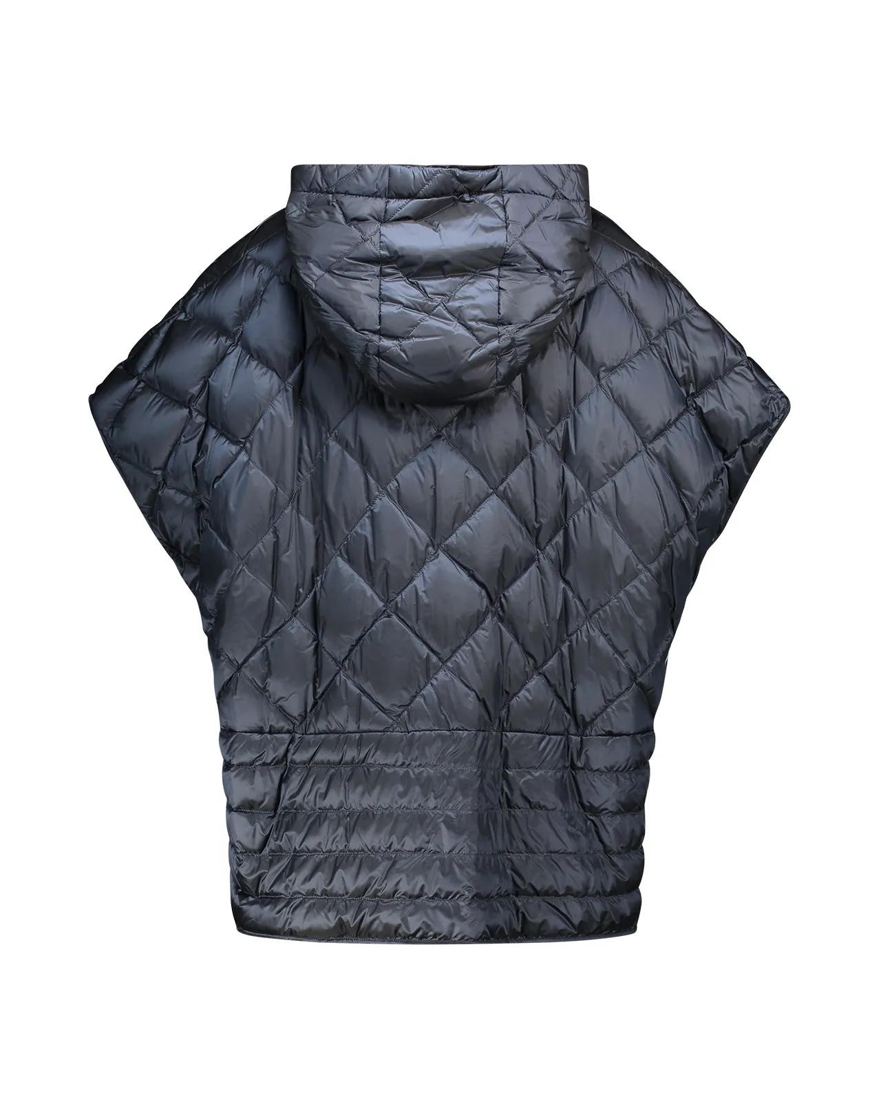 Cappa poncho Treman imbottita blu notte