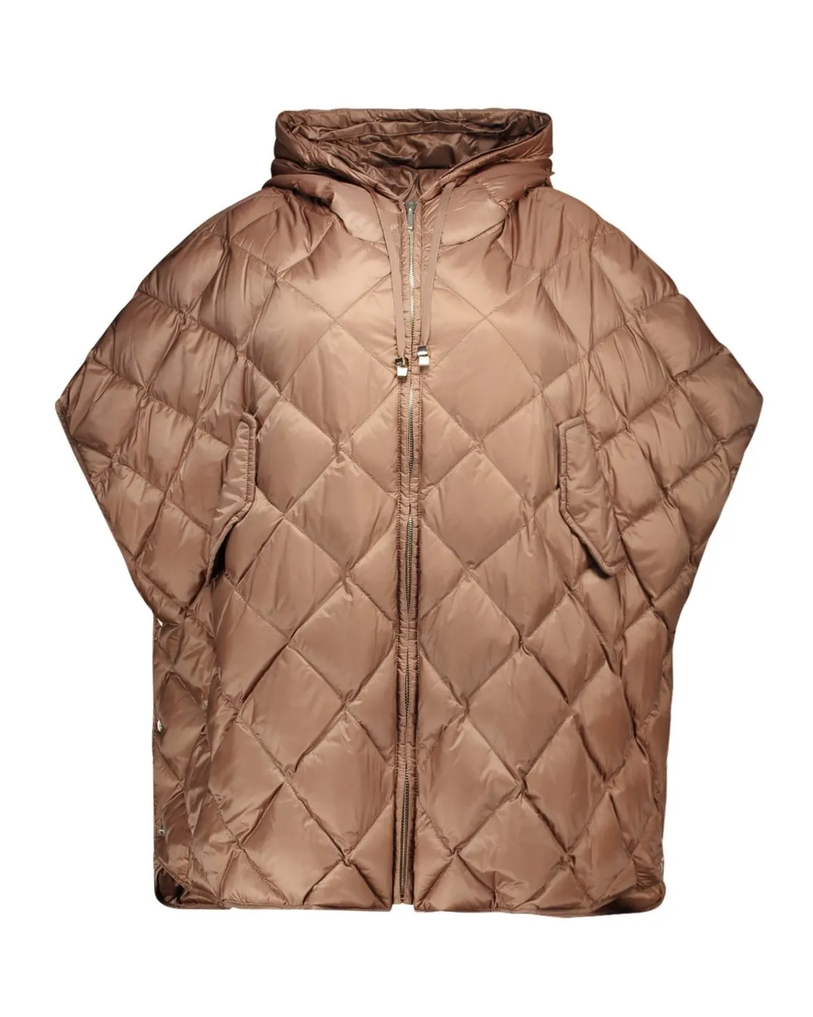 Cappa poncho Treman imbottita marrone