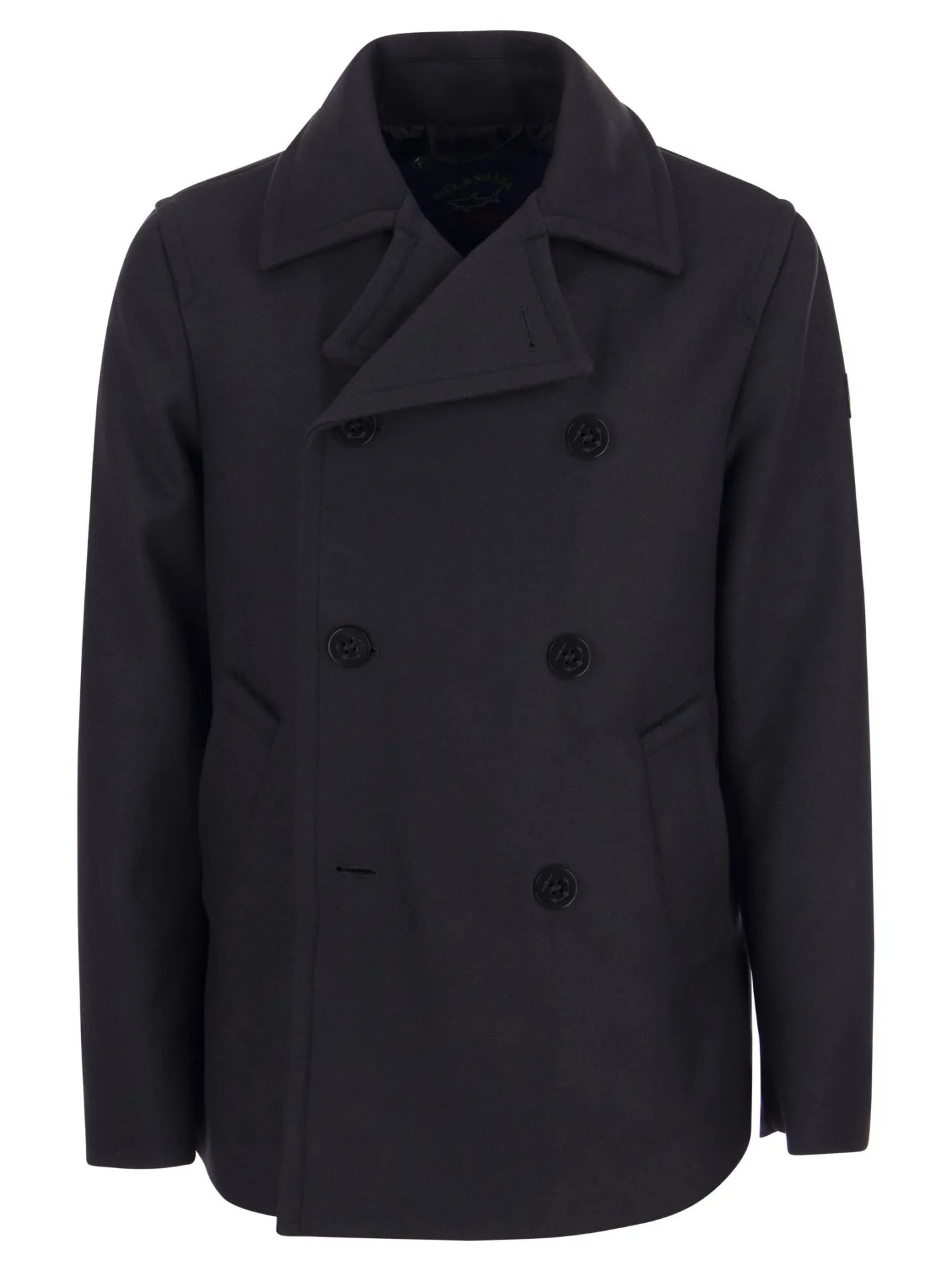 Cappotto doppiopetto in lana
