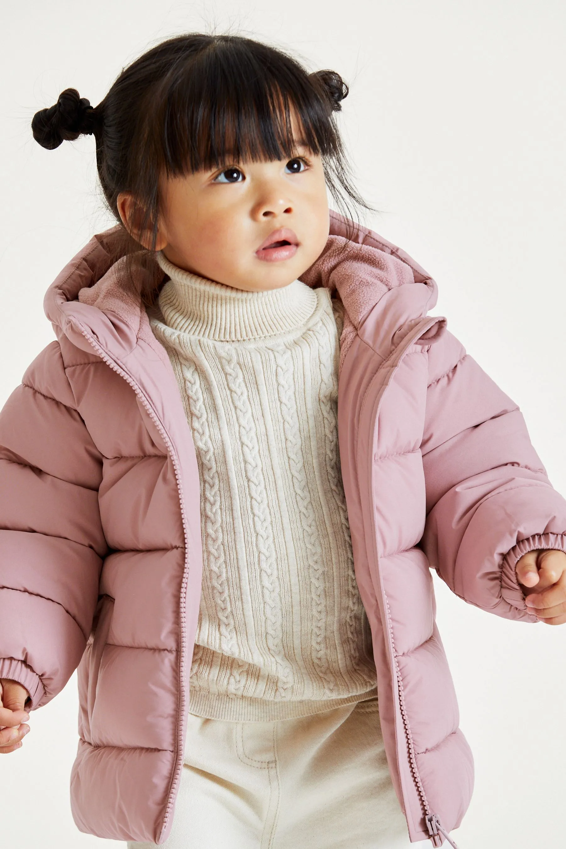 Cappotto imbottito con cappuccio Antipioggia (3mesi -7anni)    