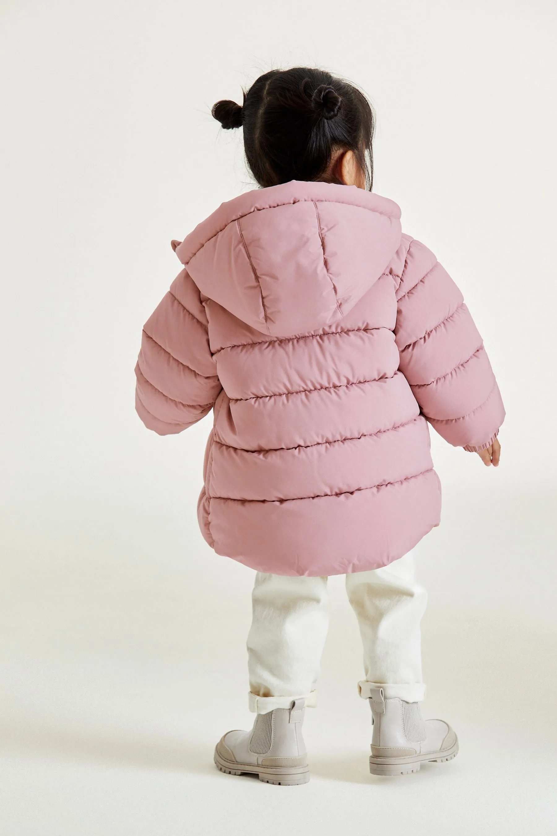 Cappotto imbottito con cappuccio Antipioggia (3mesi -7anni)    