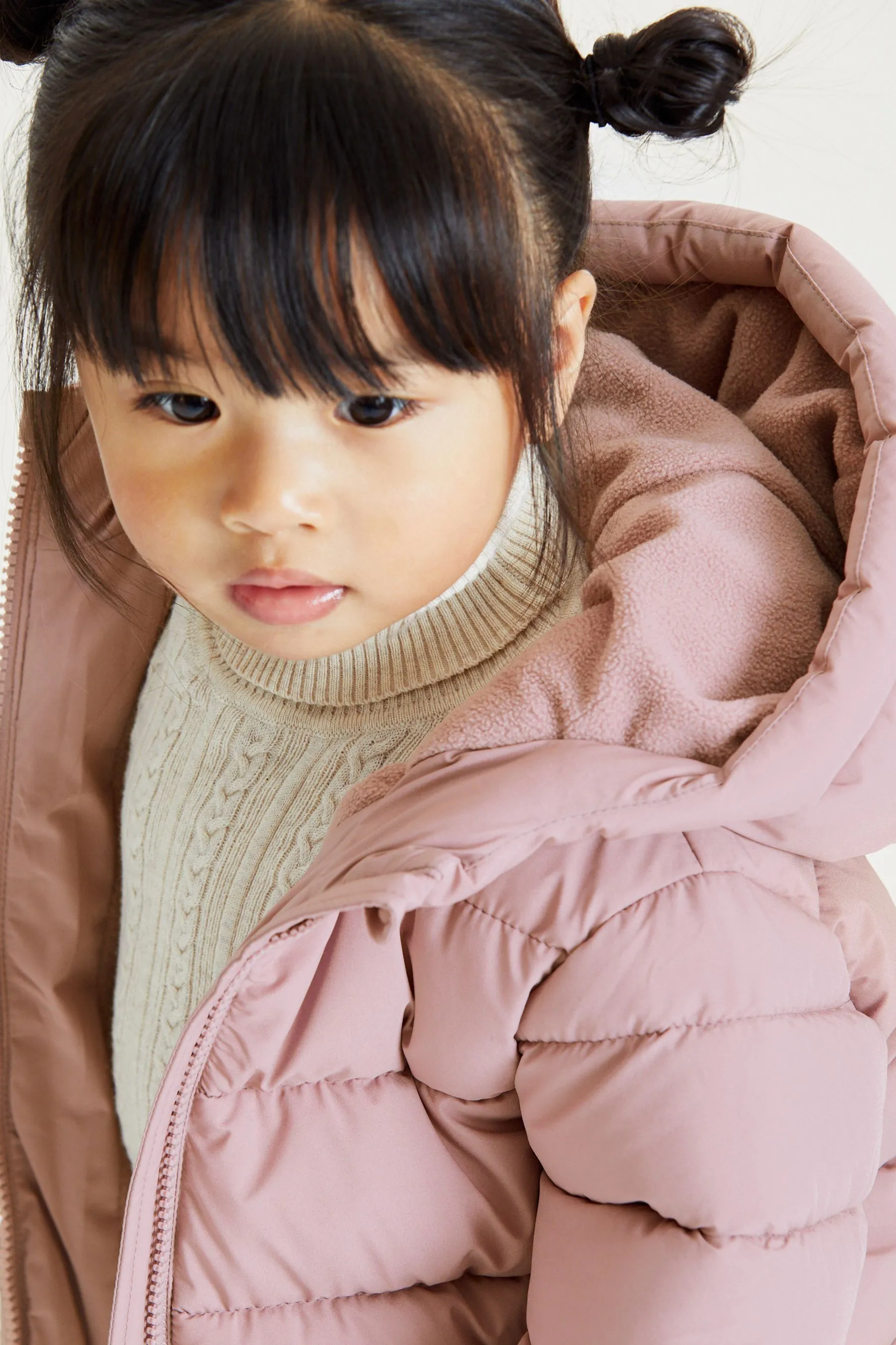 Cappotto imbottito con cappuccio Antipioggia (3mesi -7anni)    