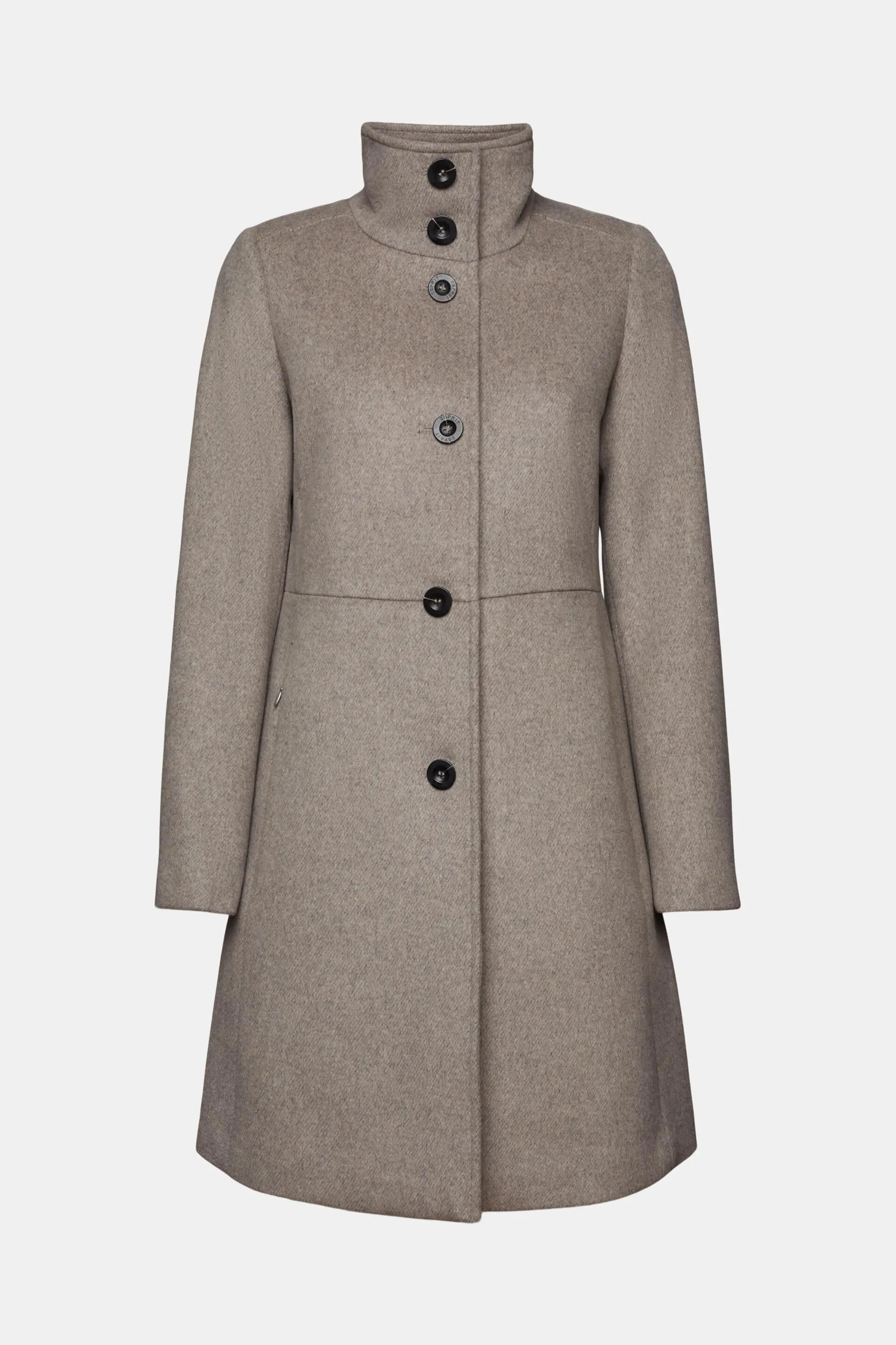 Cappotto in lana spazzolata