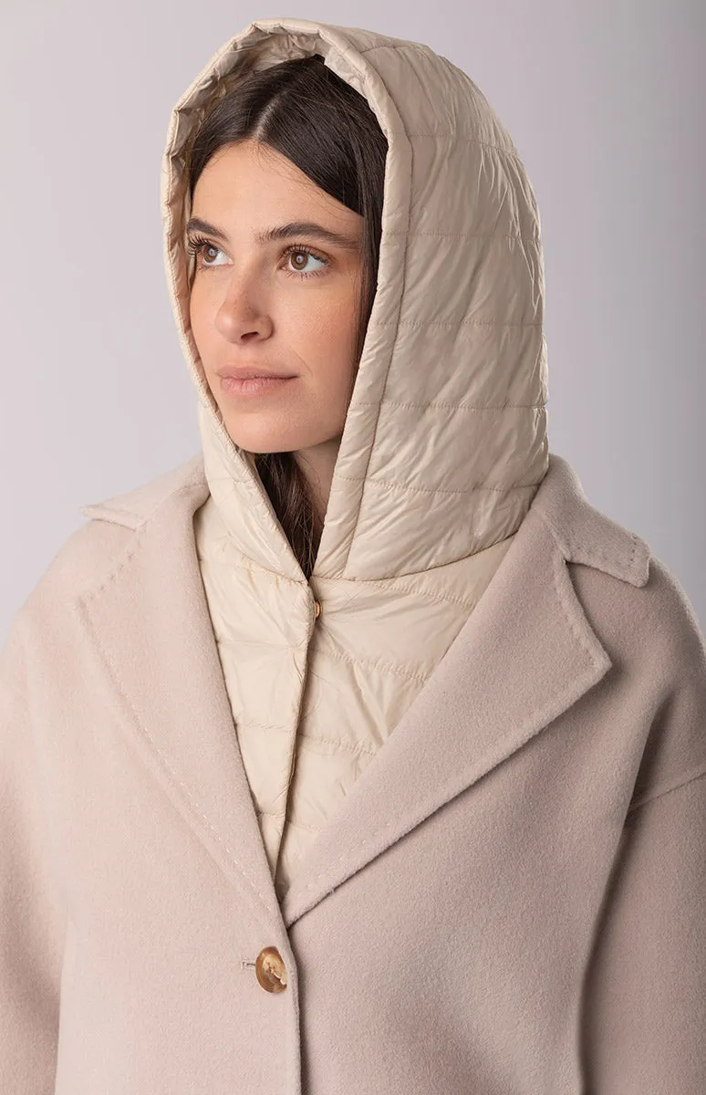 Cappotto over con piumino