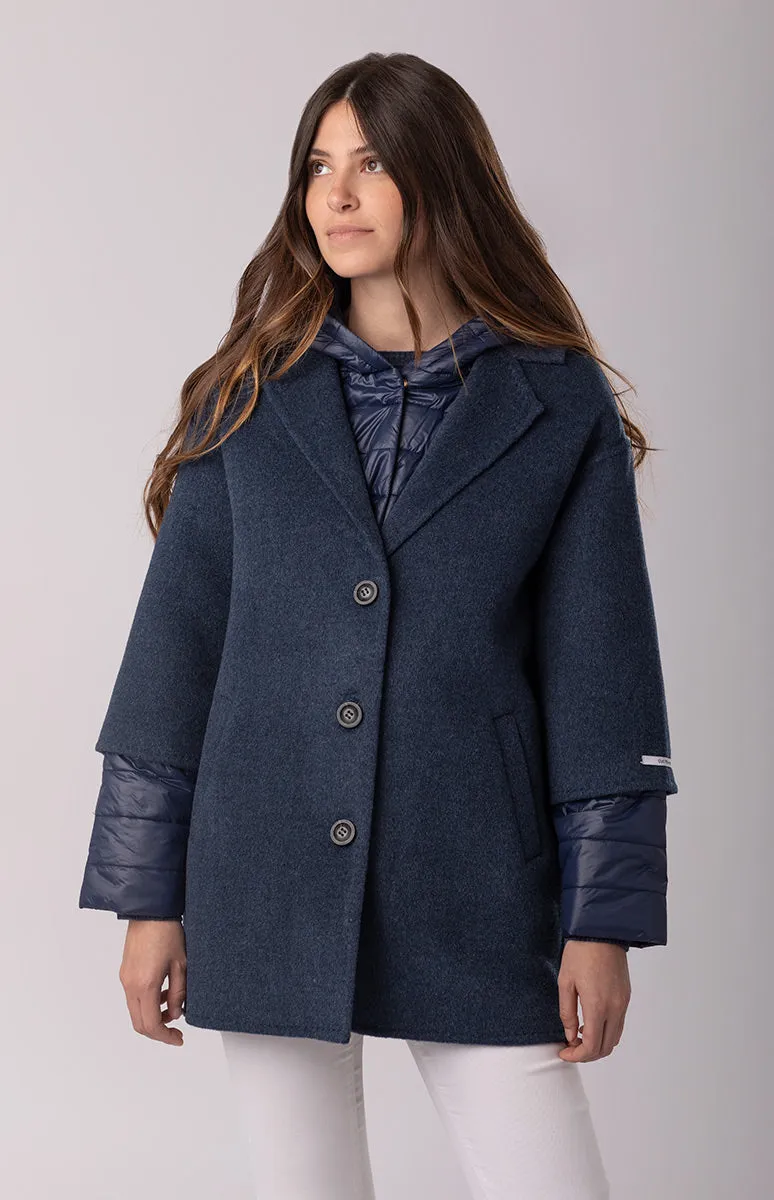 Cappotto over con piumino
