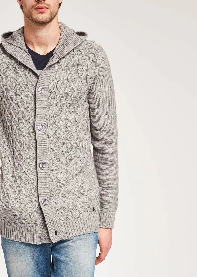 Cardigan in misto lana