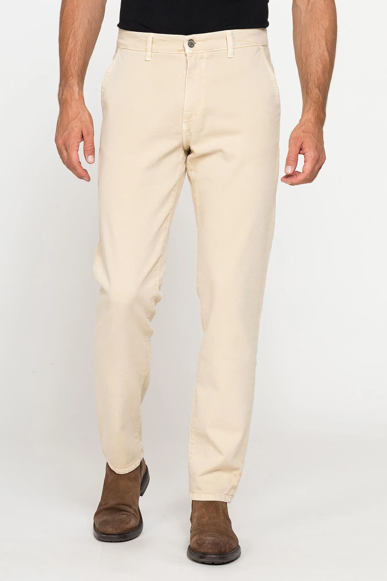 Carrera  ---------    ------------Pantalone bull denim color con tasche all?americana - beige desert